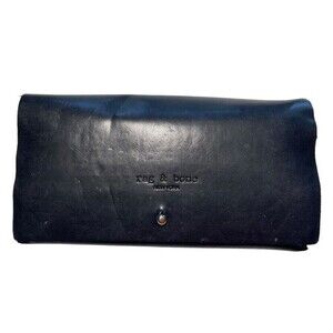 Rag & Bone Eyeglasses Sunglasses Case Black Leather Designer